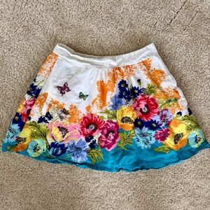 • floral anthropologie skirt •